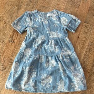 Old Navy Blue and White Tiered Sundress